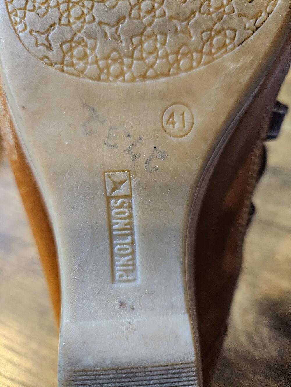 Vintage Pikolinos Capri Brown Cut Out Wedge Sandals 41 10.5-11  W8F-0725 Leather - Picture 7 of 7